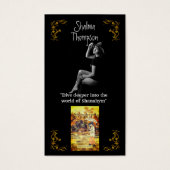 Auteur Promotie Gouden Bloemen Profiel Kaarten Visitekaartje (Voorkant)