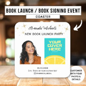 Auteur Schrijver Boek Launch Party Welkom Kartonnen Onderzetters