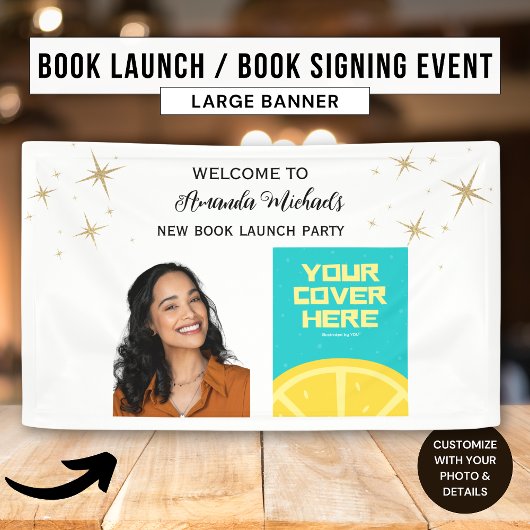 Auteur Schrijver Boekpresentatie Feestelijke Ontva Spandoek