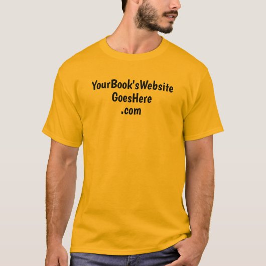 Auteur, schrijver, boekpromotie t-shirt (Voorkant)