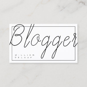 Auteur Schrijver Journalist Blogger Visitekaartje