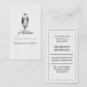 Auteur schrijver visitekaartje (Voorkant / Achterkant)