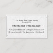 Auteur schrijver visitekaartje (Achterkant)