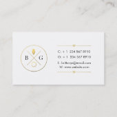 Auteur, schrijver Visitekaartje - Roos Feminine (Achterkant)