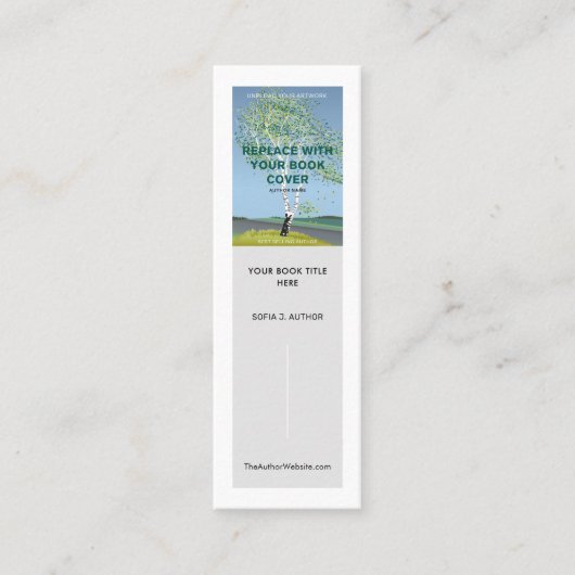 Auteur Schrijverboek Lancering Promotioneel Bladwi Mini Visitekaartje (Voorkant)