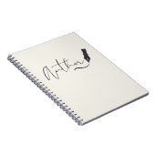Auteur Script Notebook – Minimalistisch Schrijfdag Notitieboek (Rechterzijde)