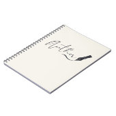 Auteur Script Notebook – Minimalistisch Schrijfdag Notitieboek (Linkerzijde)