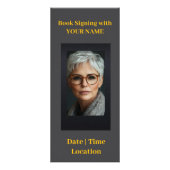 Auteur Signing Book Release Promotionele Rack Kaar Reclamekaart (Voorkant)