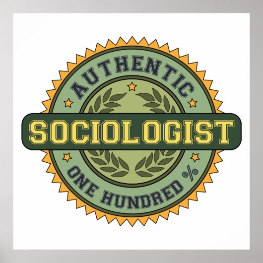 Auteur-socioloog Poster (Voorkant)