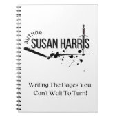 Auteur Susan Harris Notitieboek (Voorkant)