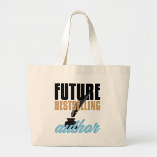 Auteur toekomstige bestsellende schrijver grote tote bag