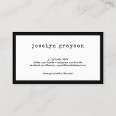 Auteur van Sweet Red Heart-Romance Visitekaartje (Achterkant)