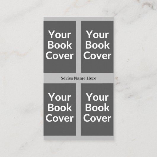  auteur Vier boek Visitekaartje (Achterkant)