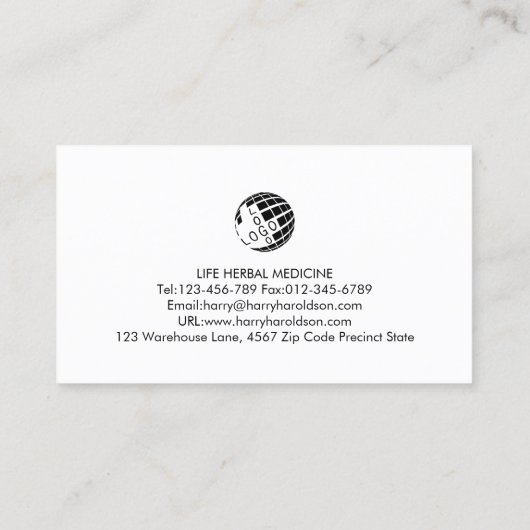 Auteur Visitekaartje (Achterkant)