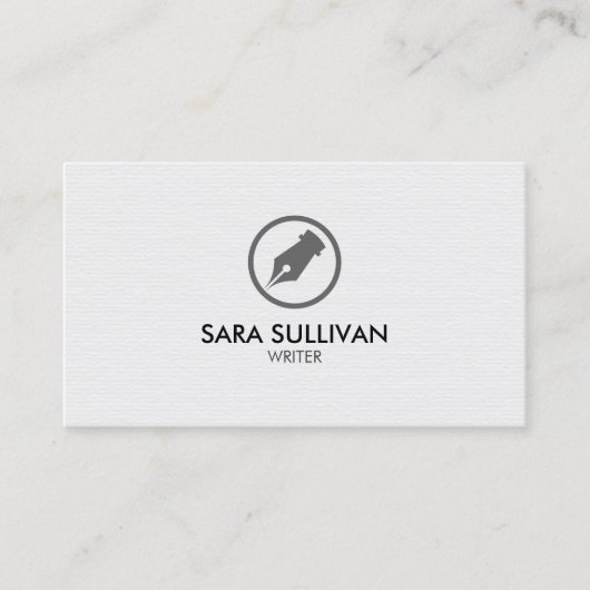 Auteur Visitekaartje (Voorkant)