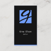 Auteur Visitekaartje Monogram Blok (Voorkant)