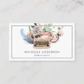 auteur voor typemachine voor typemachines QR-code Visitekaartje (Voorkant)