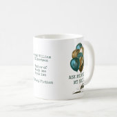 Auteur vraagt me naar mijn boek koffiemok (Voorkant rechts)