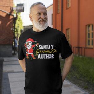 Auteur Xmas Shirten, Funny Dabbing Santa Tri-Blend Shirt