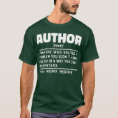 Auteur zelfstandig naamwoord definitie sarcastisch t-shirt (Voorkant)