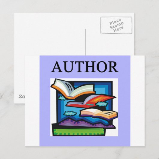 AUTEURS en schrijvers Briefkaart (Voorkant / Achterkant)
