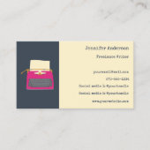 Auteurs Schrijvers Redacteurs Aangepaste schrijfma Visitekaartje (Voorkant)