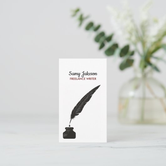 AUTEURS & SCHRIJVERS Visitekaartje (Staand voorkant)
