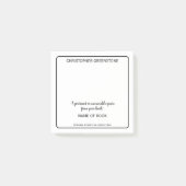 Auteursboek Promotie Post-it® Notes (Voorkant)