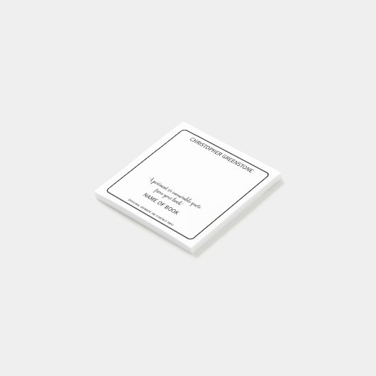 Auteursboek Promotie Post-it® Notes (Schuin)