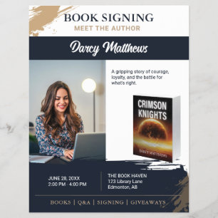 Auteursboek Signing Event Promotionele Ontmoet & G Flyer
