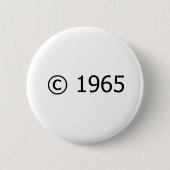 Auteursrecht 1965 ronde button 5,7 cm (Voorkant)