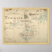 Authentic 1690 Pirate Map - New Larger Size Poster (Voorkant)