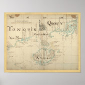 Authentic 1690 Pirate Map Poster (Voorkant)