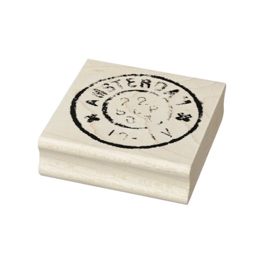 Authentic 1903 Amsterdam Postmark Rubber Art Stamp Rubberstempel (Stempel)