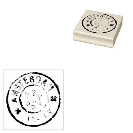 Authentic 1903 Amsterdam Postmark Rubber Art Stamp Rubberstempel (Gestempeld)