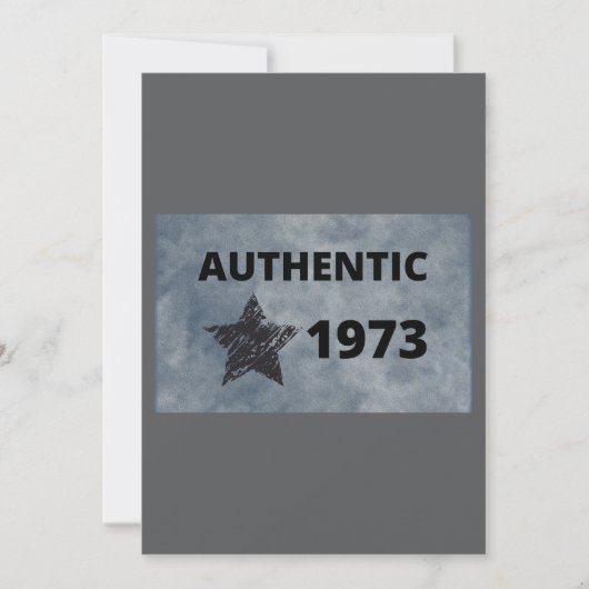 Authentic 1973-uitnodiging kaart (Voorkant)