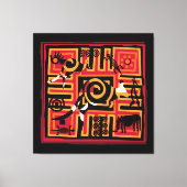 Authentic Aboriginal art Canvas Afdruk (Voorkant)