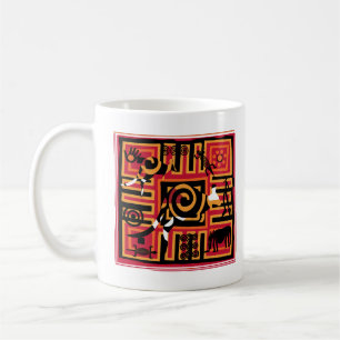Authentic Aboriginal art Koffiemok