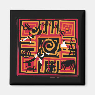 Authentic Aboriginal art Magneet