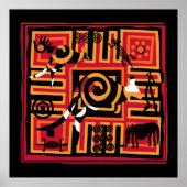 Authentic Aboriginal art Poster (Voorkant)