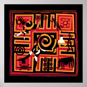 Authentic Aboriginal art Poster