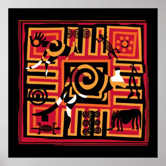 Authentic Aboriginal art Poster (Voorkant)