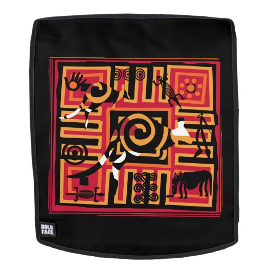 Authentic Aboriginal art Rugtassen (Verwijderbaar gezicht)