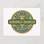 Authentic Aerospace Engineer Briefkaart (Voorkant)