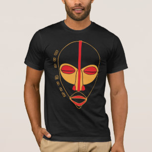 Authentic African Dan mask mannen T - shirt