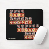Authentic African Motifs Tribal Art Mousepad Muismat (Met muis)