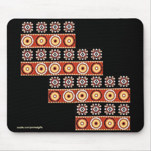 Authentic African Motifs Tribal Art Mousepad Muismat
