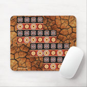 Authentic African Motifs Tribal Art Mousepad Muismat (Met muis)