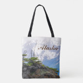 Authentic Alaska Gift Items - Alaska Mountains Tote Bag (Achterkant)