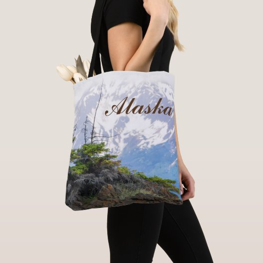 Authentic Alaska Gift Items - Alaska Mountains Tote Bag (Dichtbij)